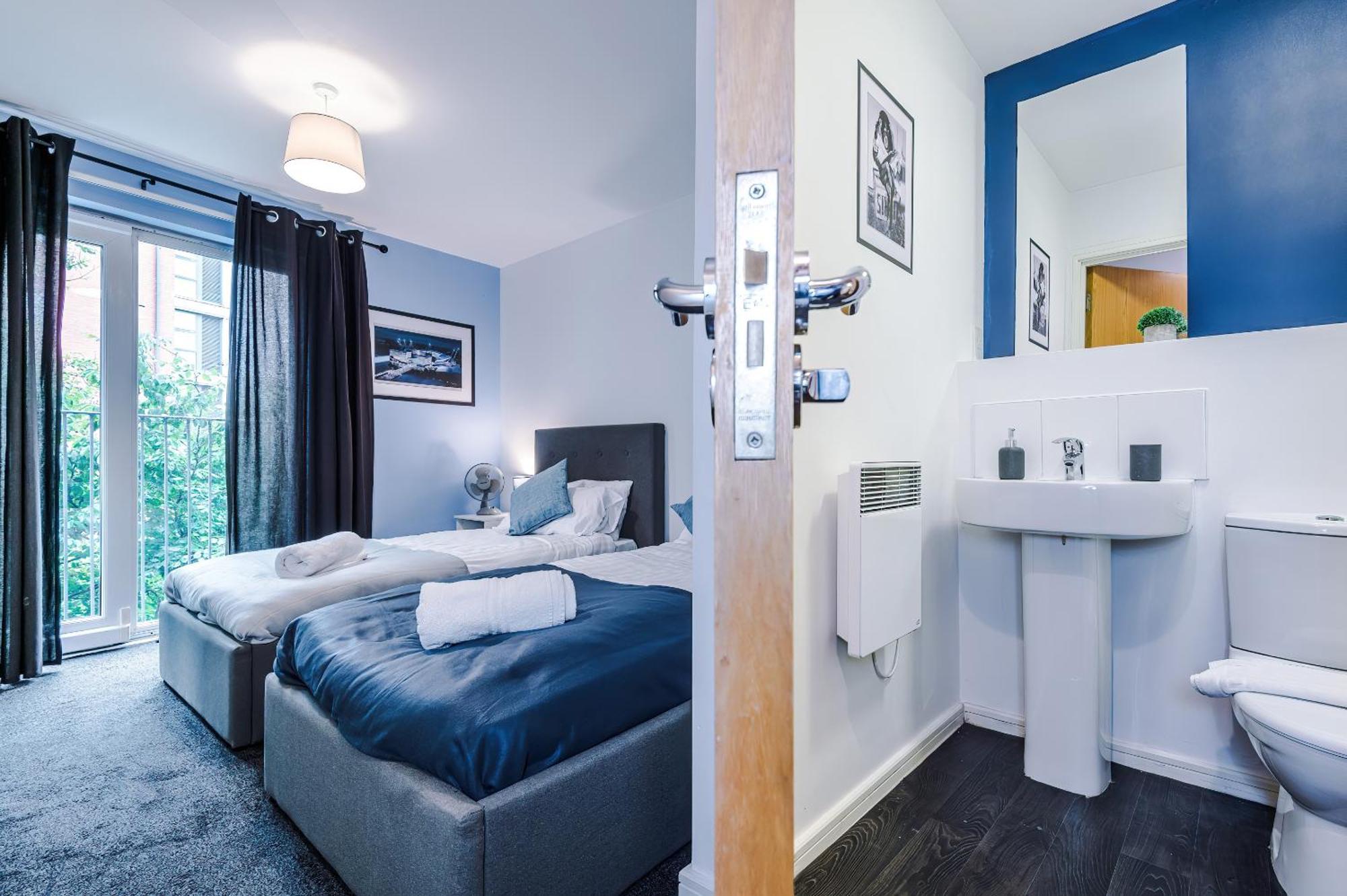 2 Bed Apartment With Balcony Private Parking Near Etihad Stadium, Coop Live Манчестер Экстерьер фото